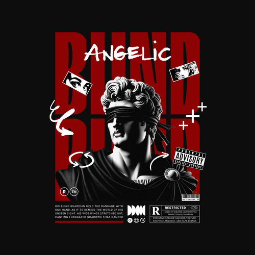 Angelic Graphic T-Shirt – Premium Cotton Divine Streetwear Tee