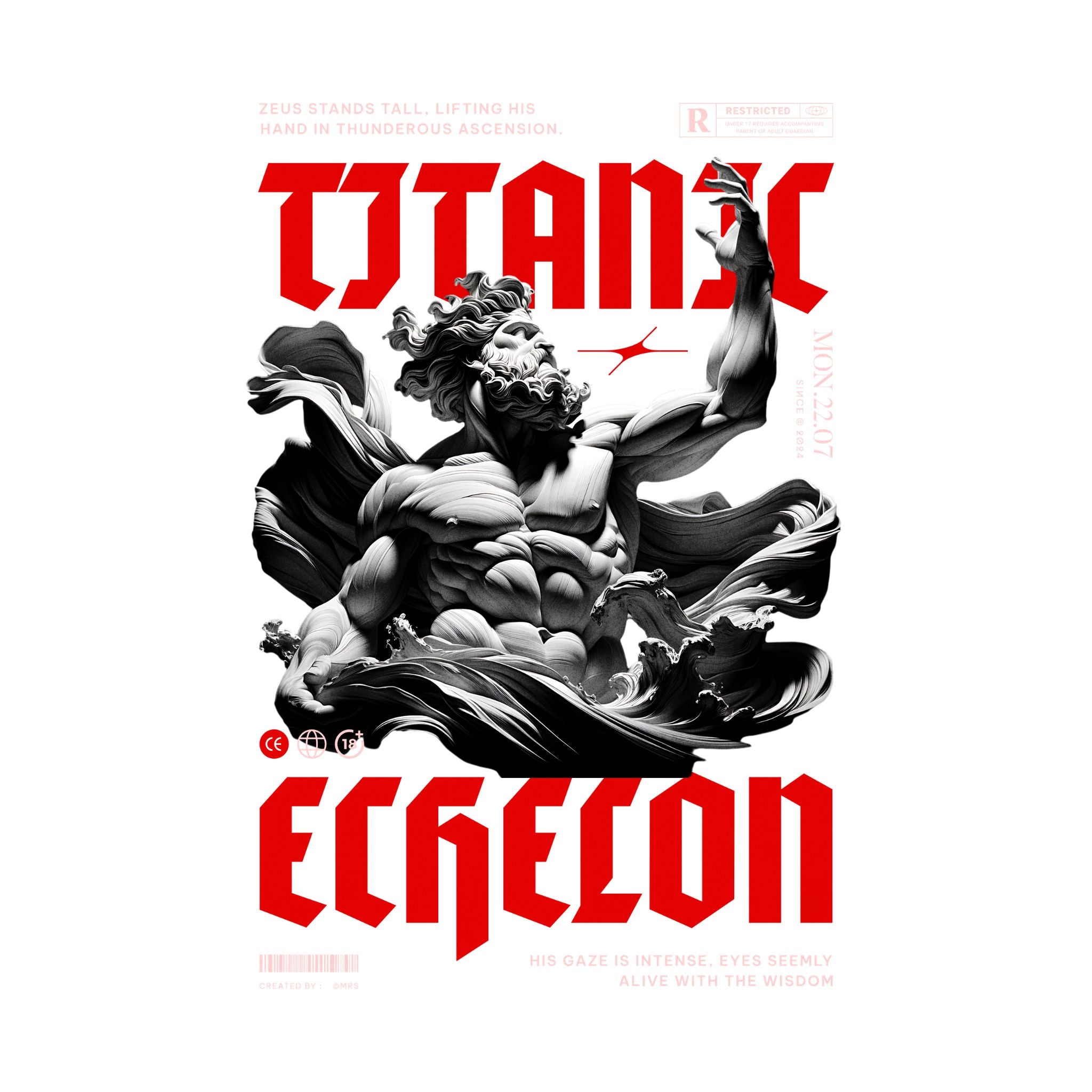 Bold Titanic Printed  T-Shirt for Men | Modern Streetwear Look