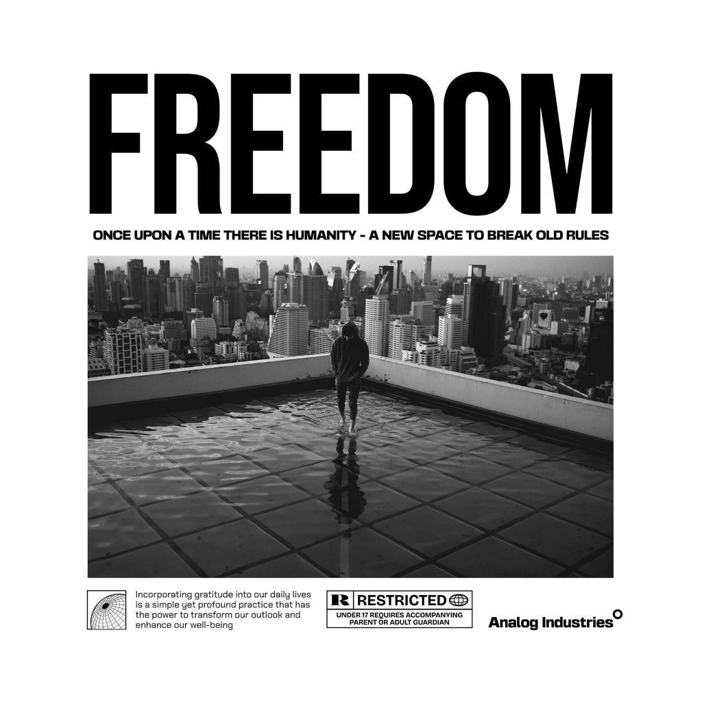 Freedom Graphic Printed T-Shirt for Men