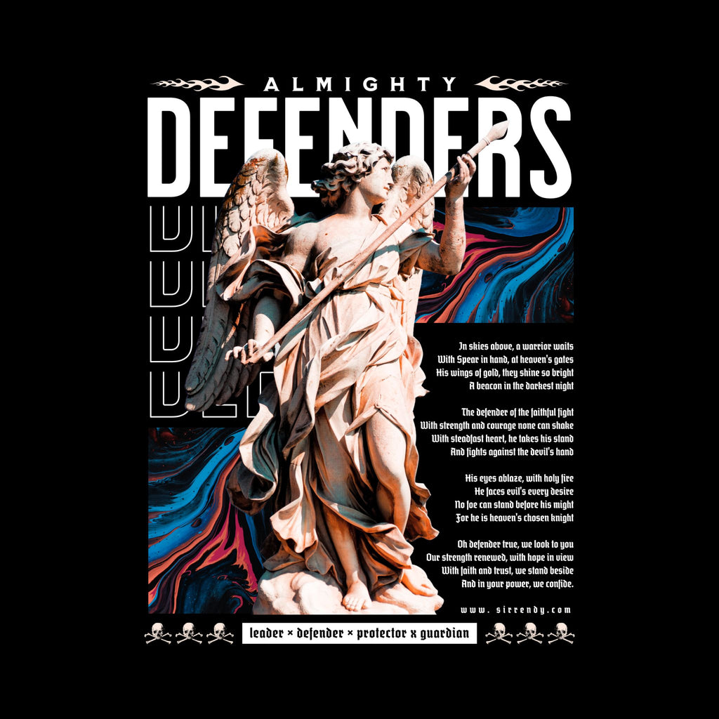 Almighty Defenders Premium Cotton Graphic T-Shirt