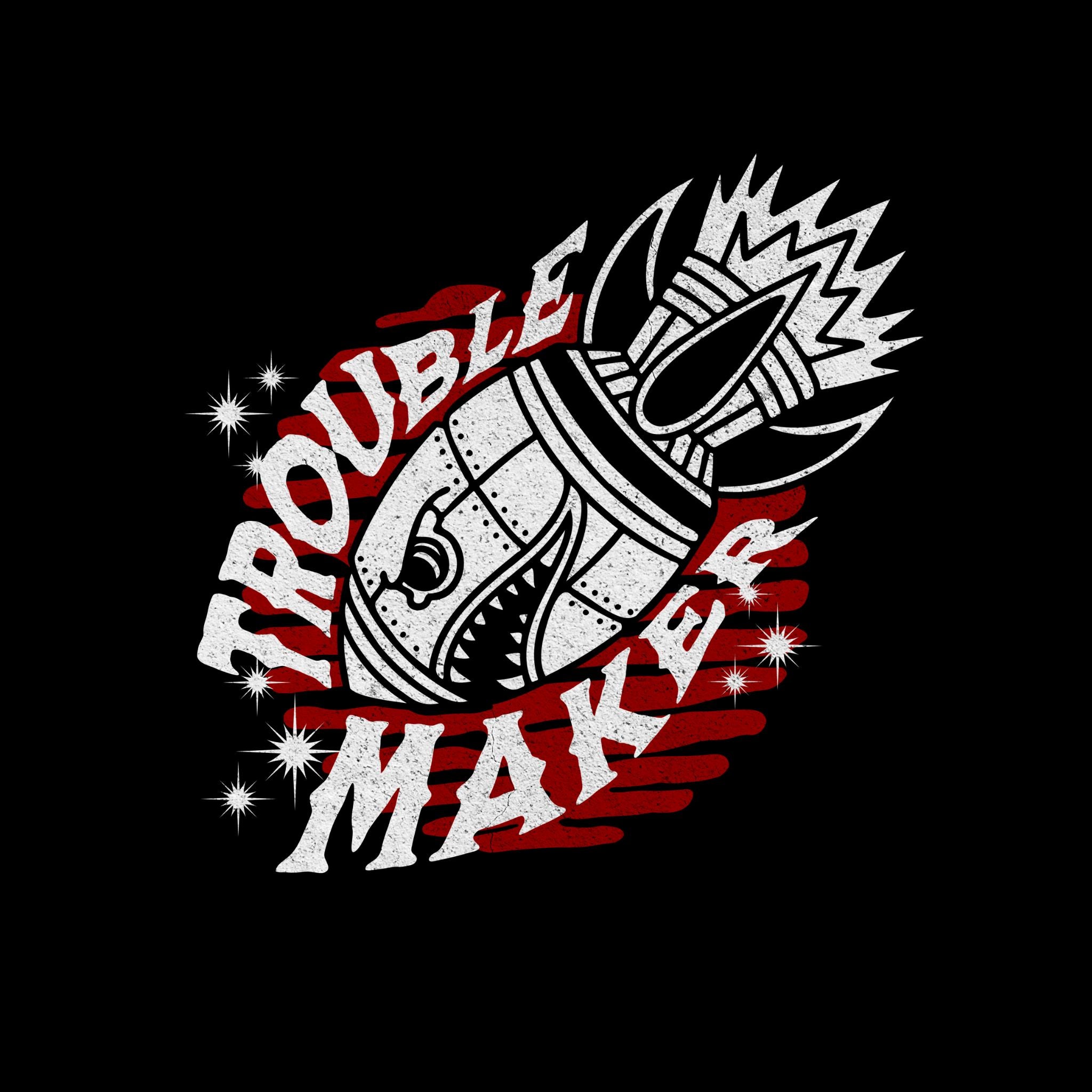 Trouble Maker Graphic Printed T-Shirt for Men | Premium Cotton Casual Wear