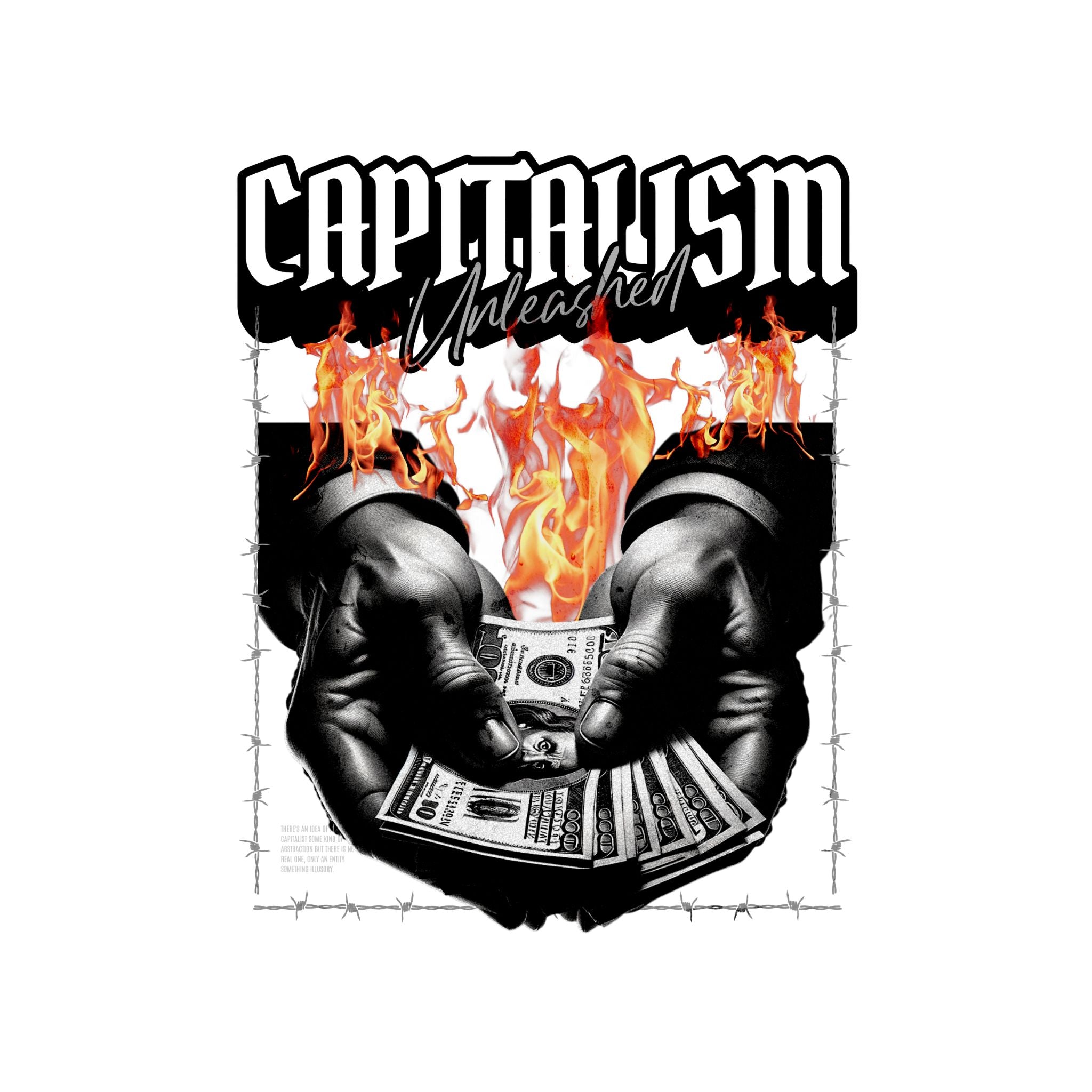 Capitalism Unleashed Oversized T-Shirt – Bold Streetwear Statement