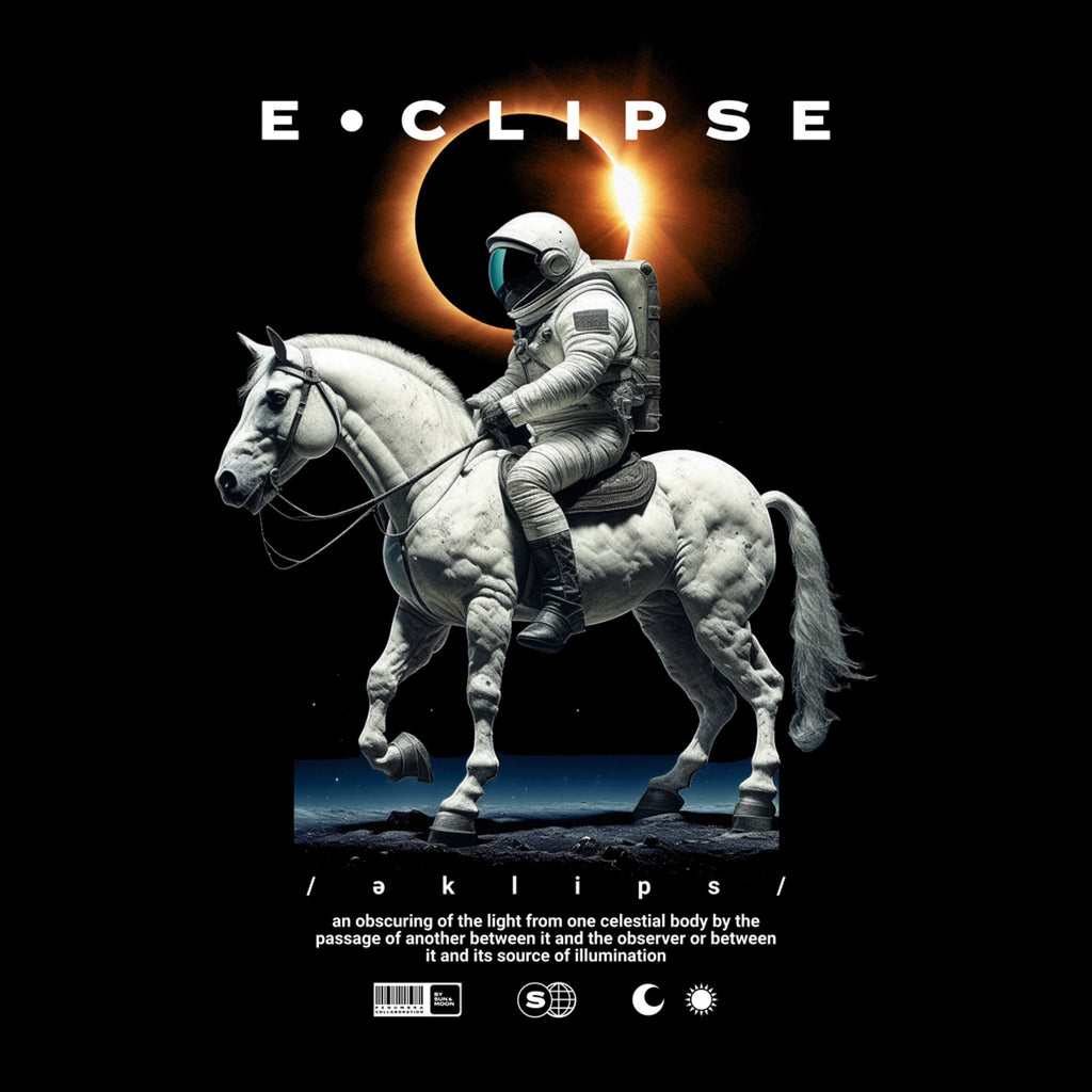 Eclipse Astronaut Oversized T-Shirt – Premium Streetwear