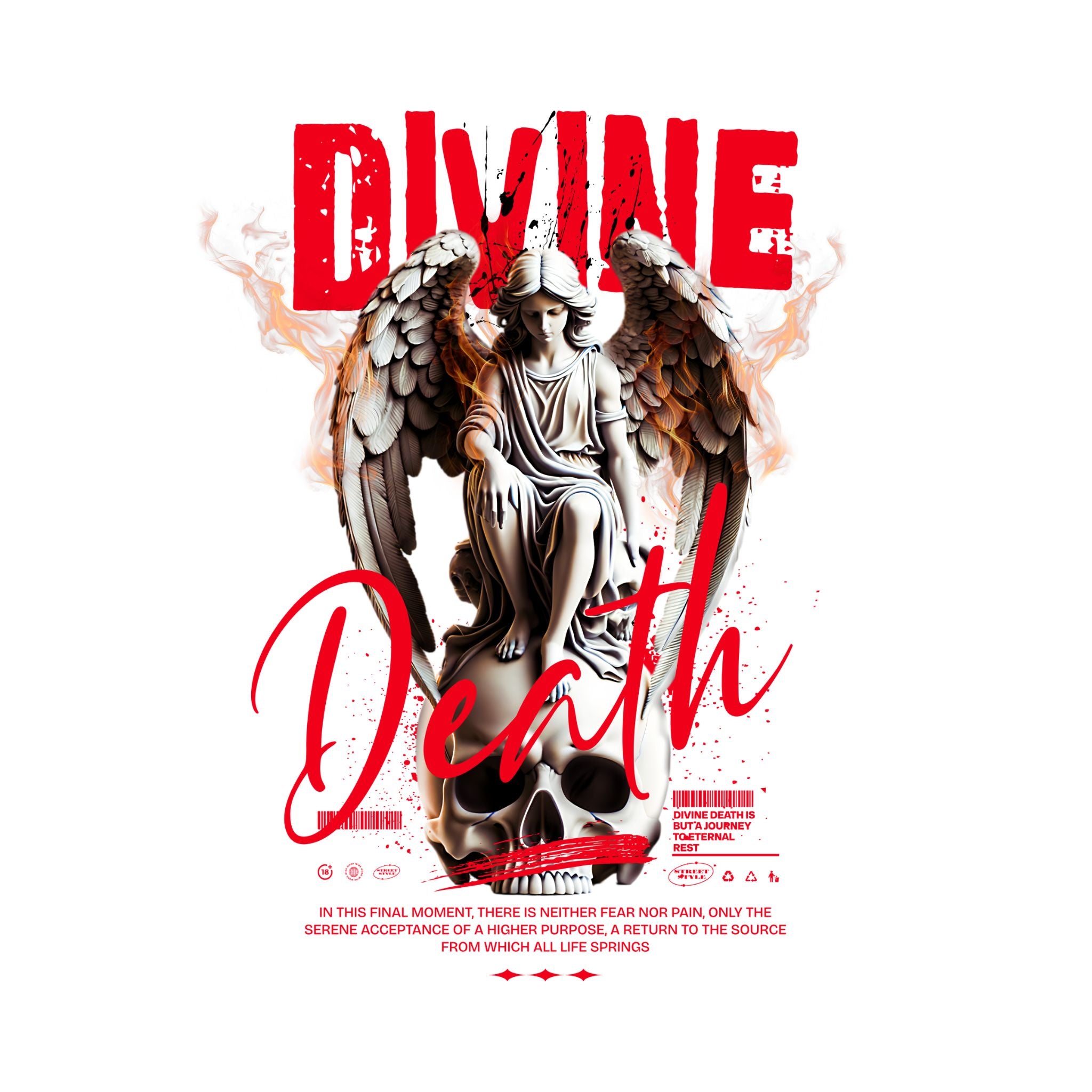 Divine Death Angel Oversized T-Shirt