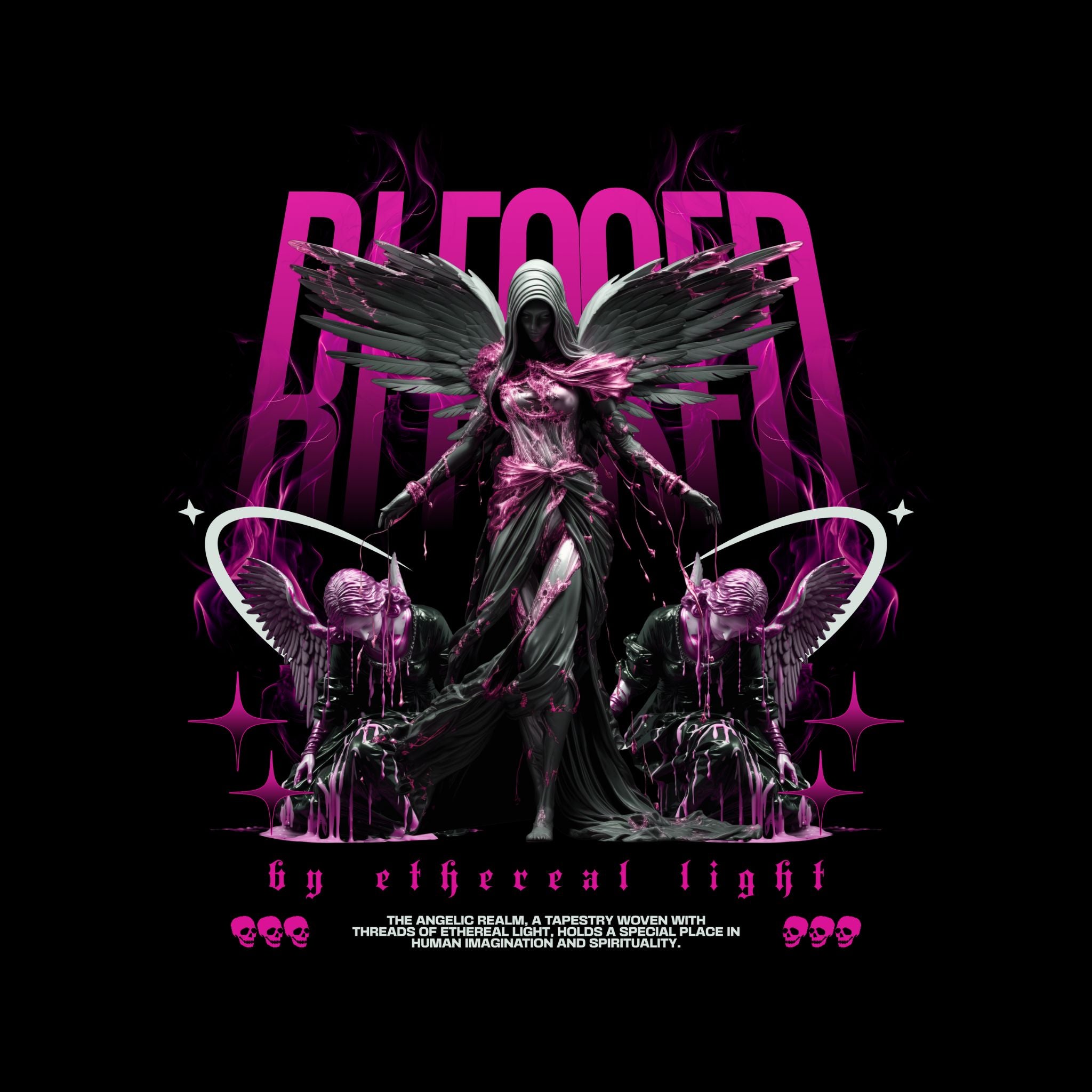 Lucifer Dark Fantasy Graphic T-Shirt