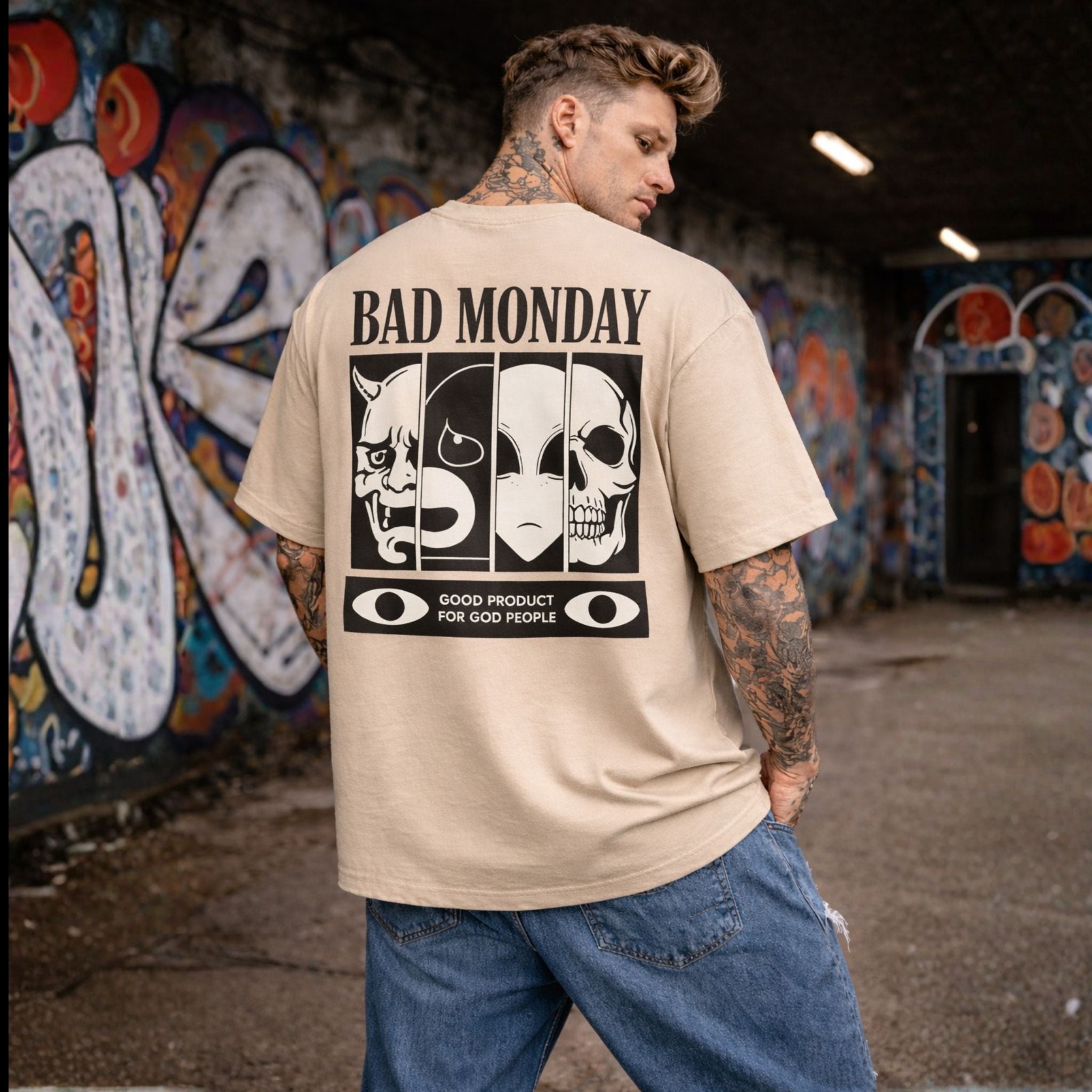 Bad Monday Oversized T-Shirt – Bold Streetwear Style