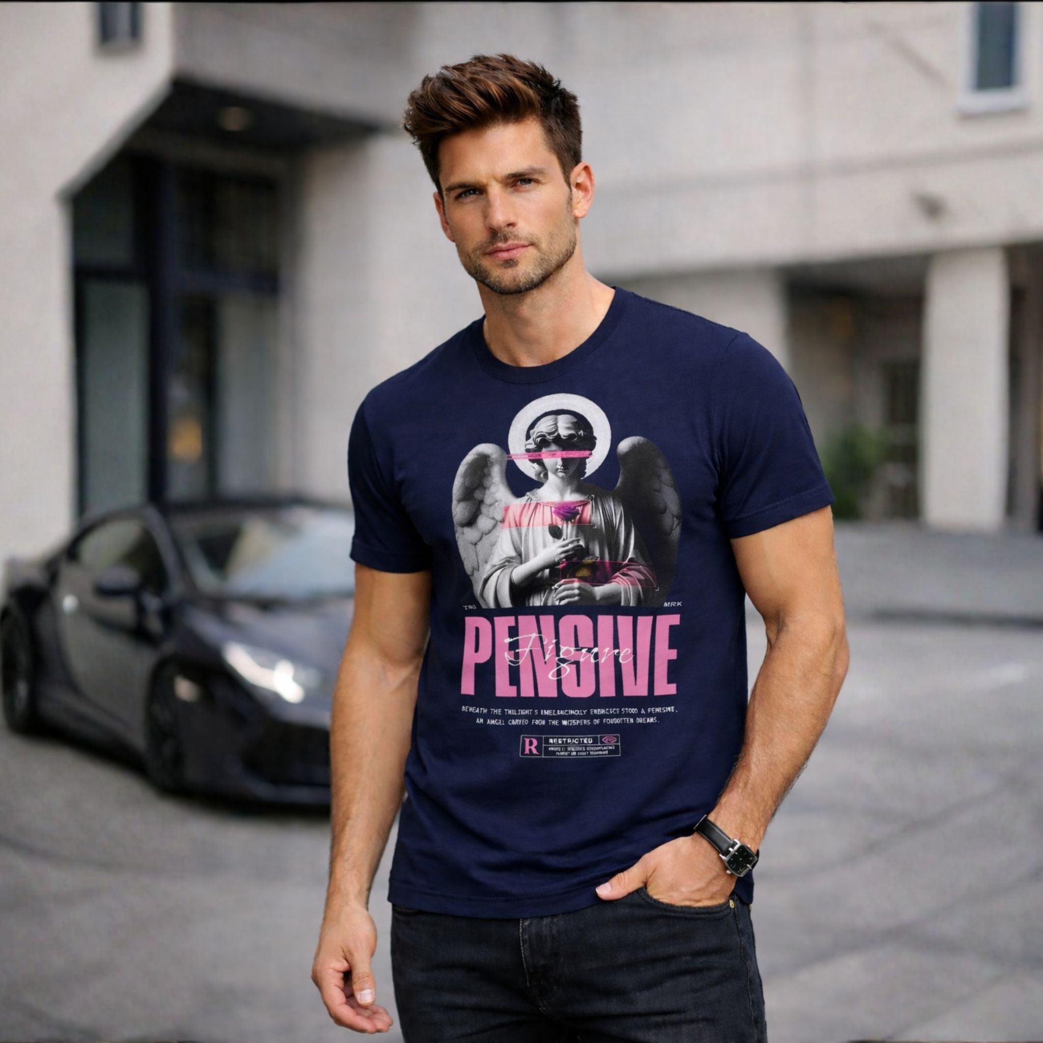 Pensive Graphic T-Shirt for Men – Casual Streetwear