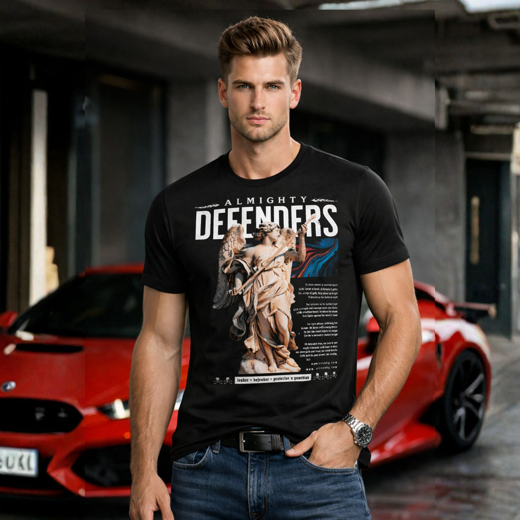 Almighty Defenders Premium Cotton Graphic T-Shirt