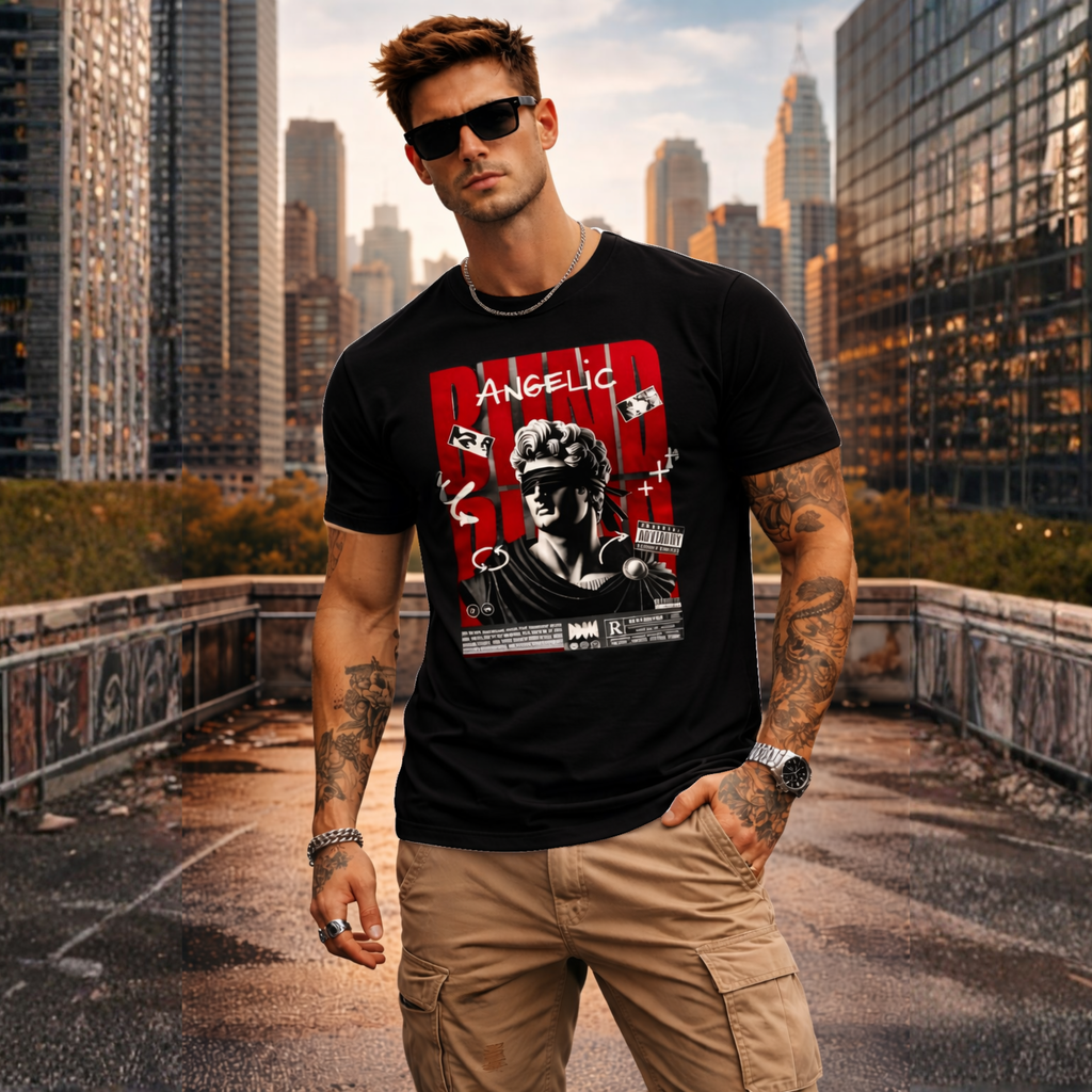 Angelic Graphic T-Shirt – Premium Cotton Divine Streetwear Tee