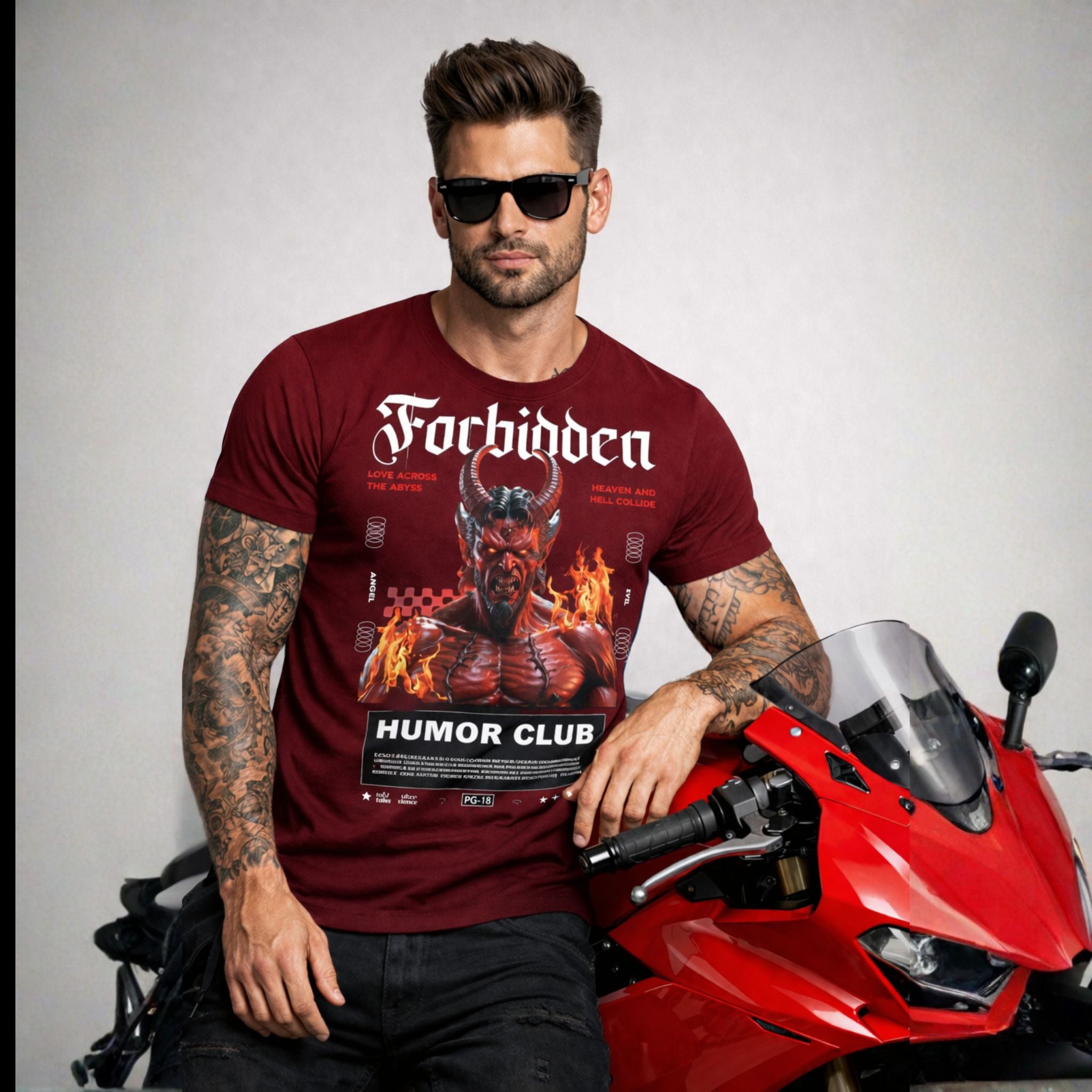 Forbidden Dark Fantasy Graphic T-Shirt for Men | Exclusive Streetwear