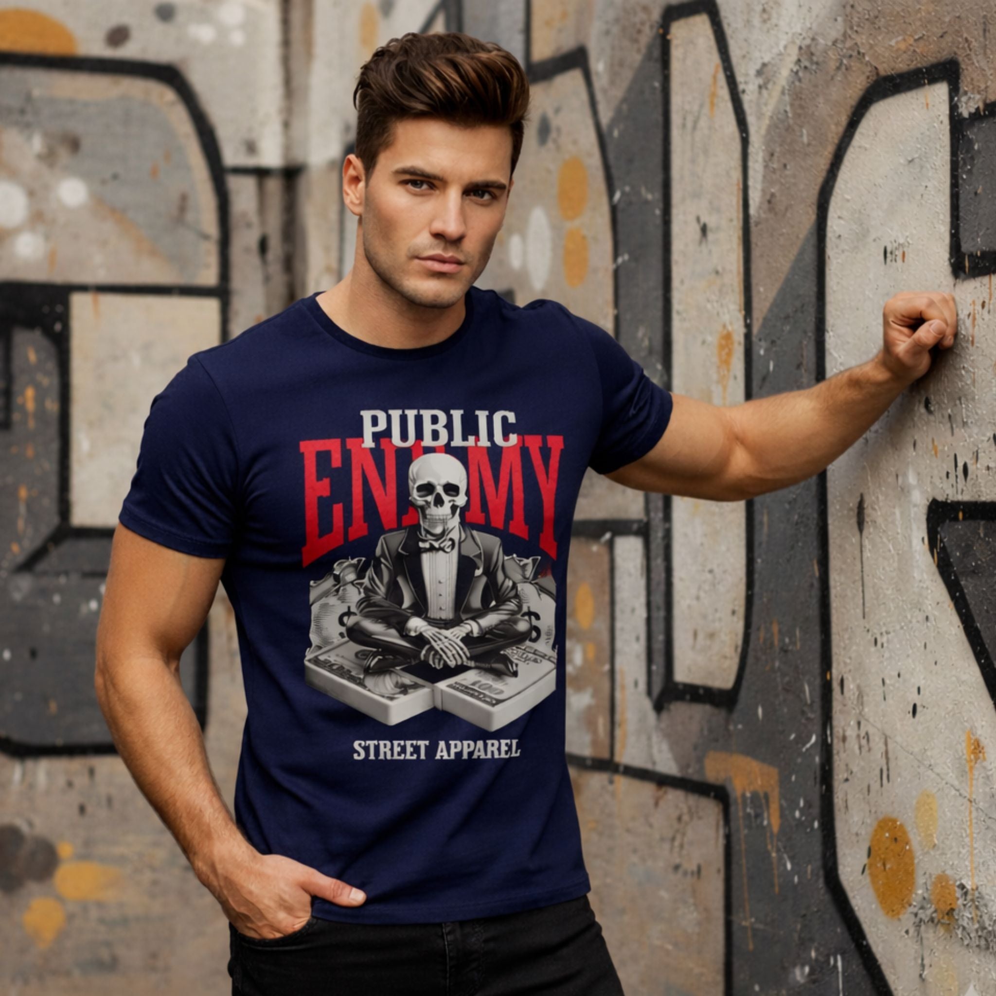 Enemy Streetwear Graphic T-Shirt for Men