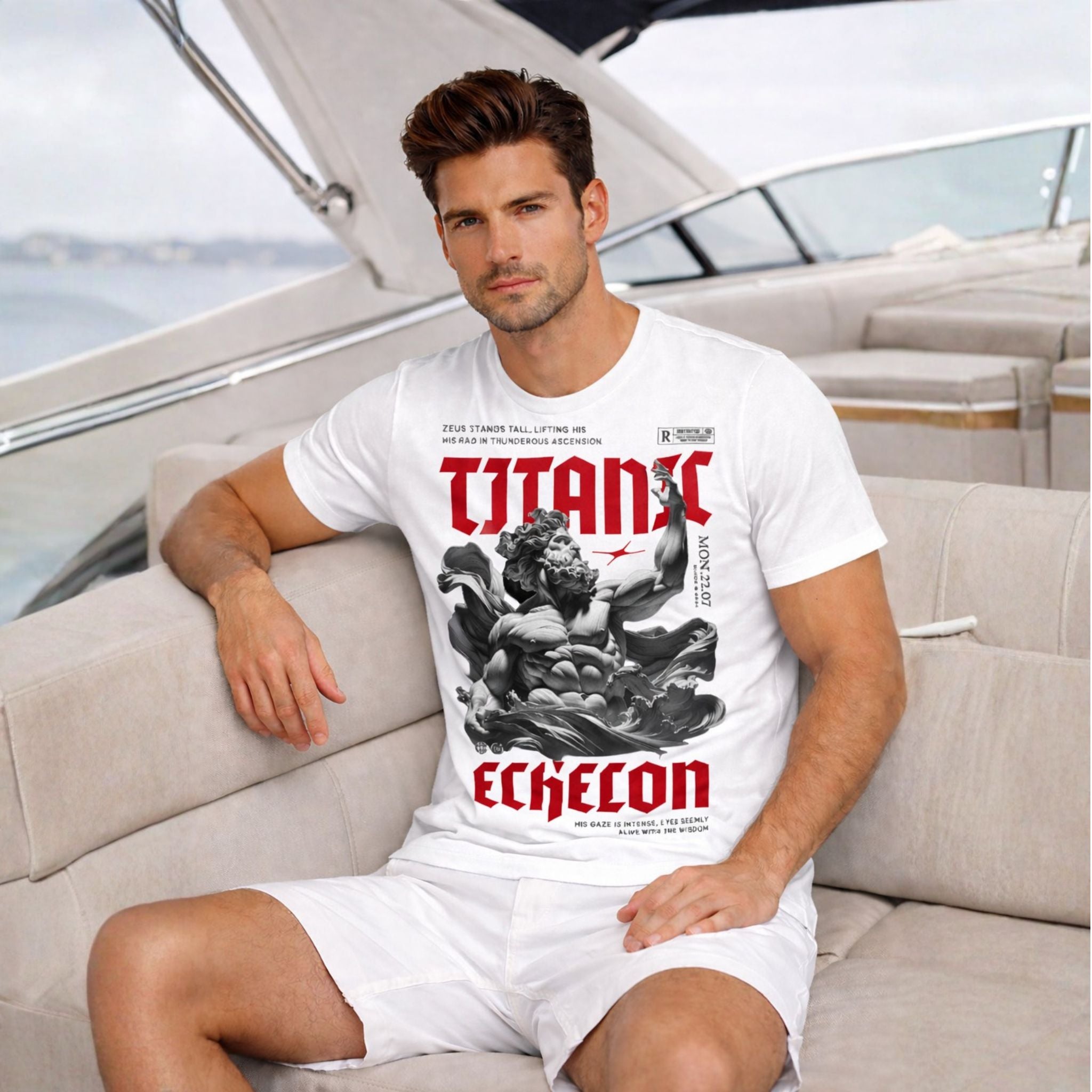 Bold Titanic Printed  T-Shirt for Men | Modern Streetwear Look