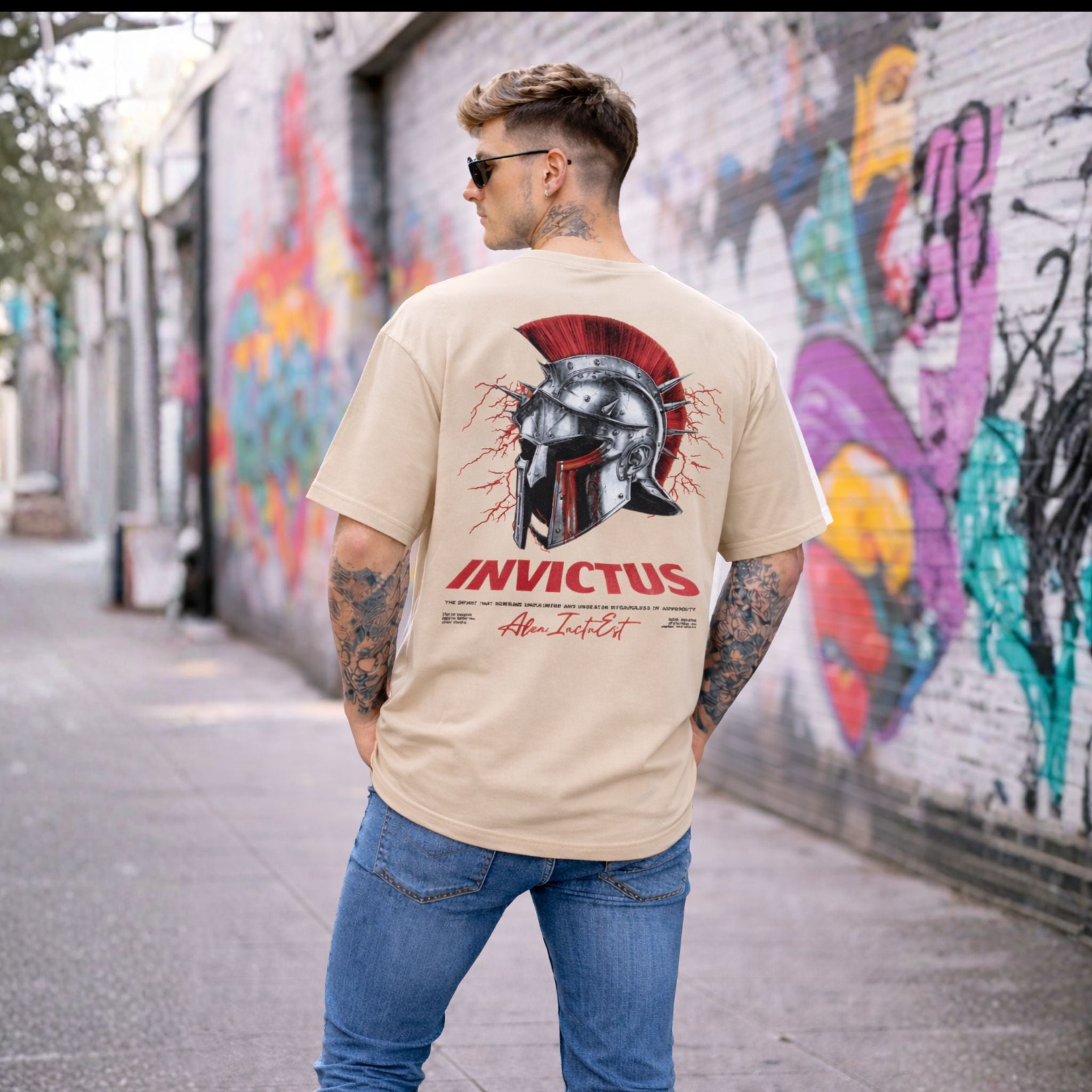 Invictus Spartan Helmet Oversized T-Shirt