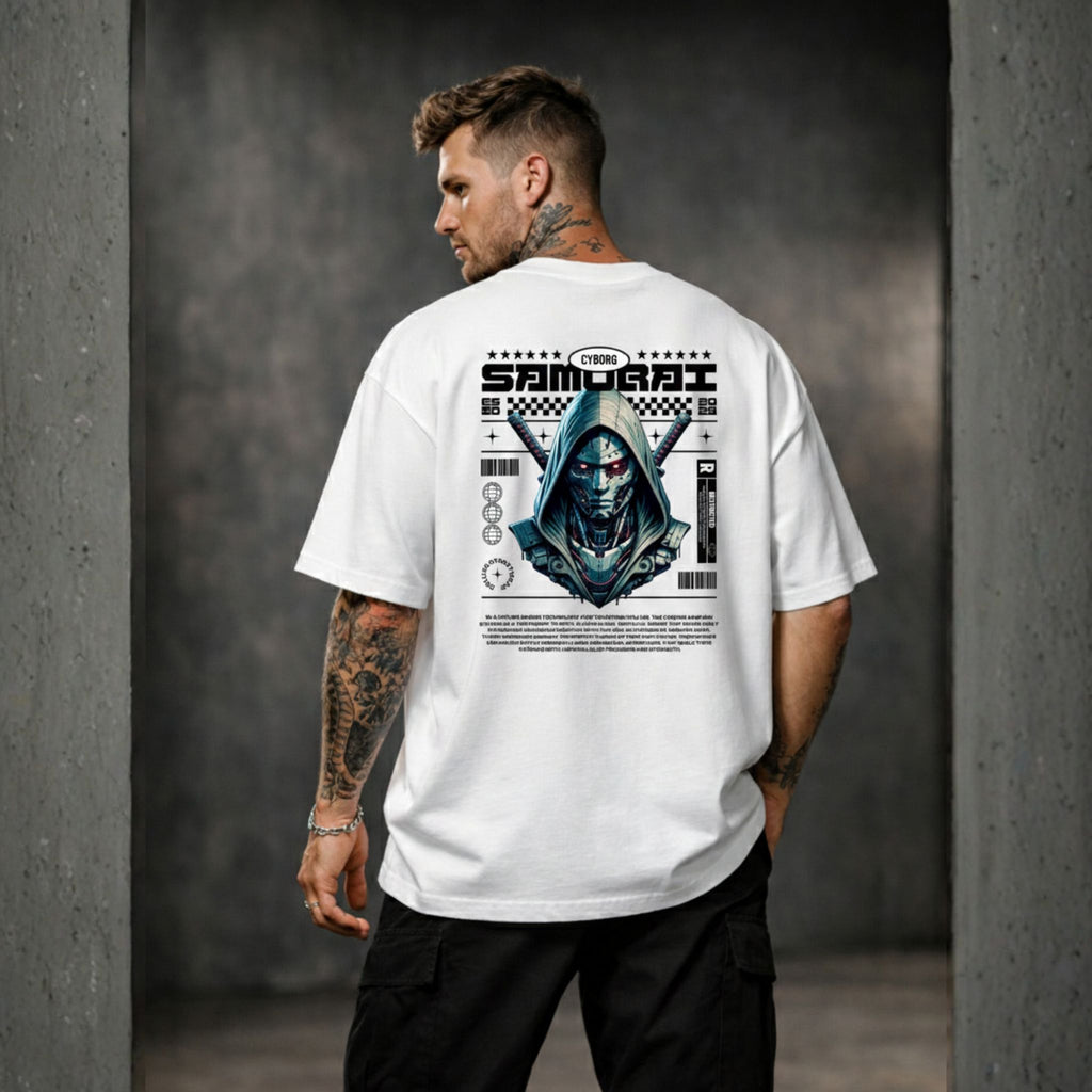 Cyborg Samurai Oversized T-Shirt – The Future is Fearless