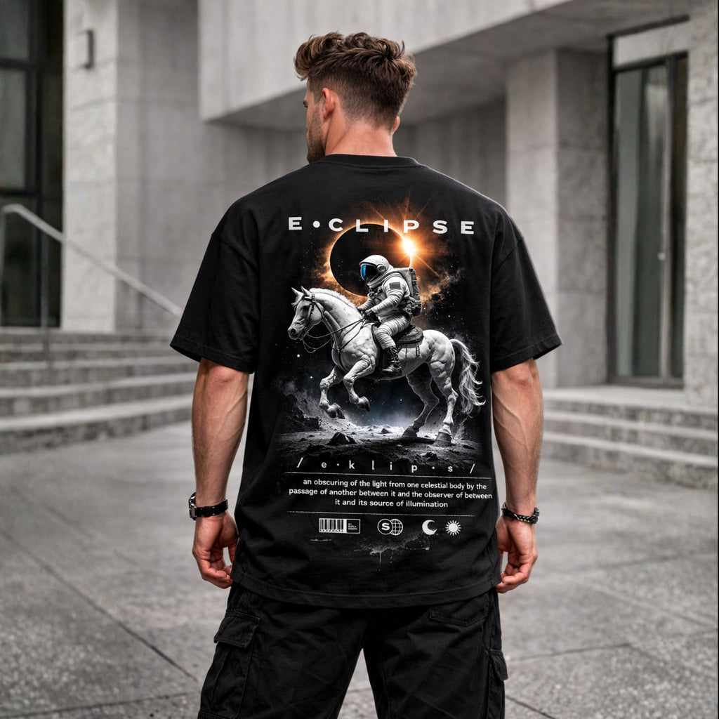 Eclipse Astronaut Oversized T-Shirt – Premium Streetwear