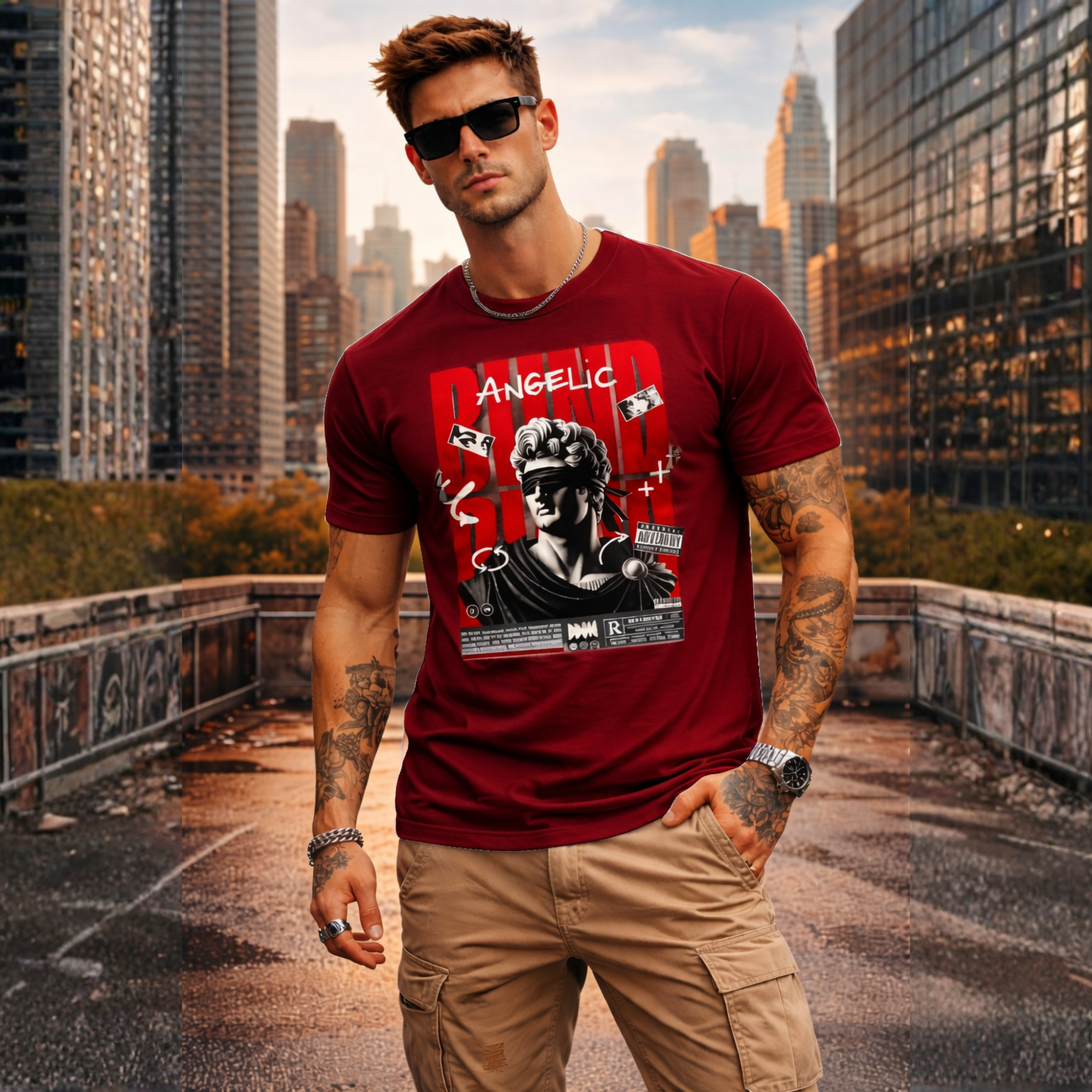 Angelic Graphic T-Shirt – Premium Cotton Divine Streetwear Tee