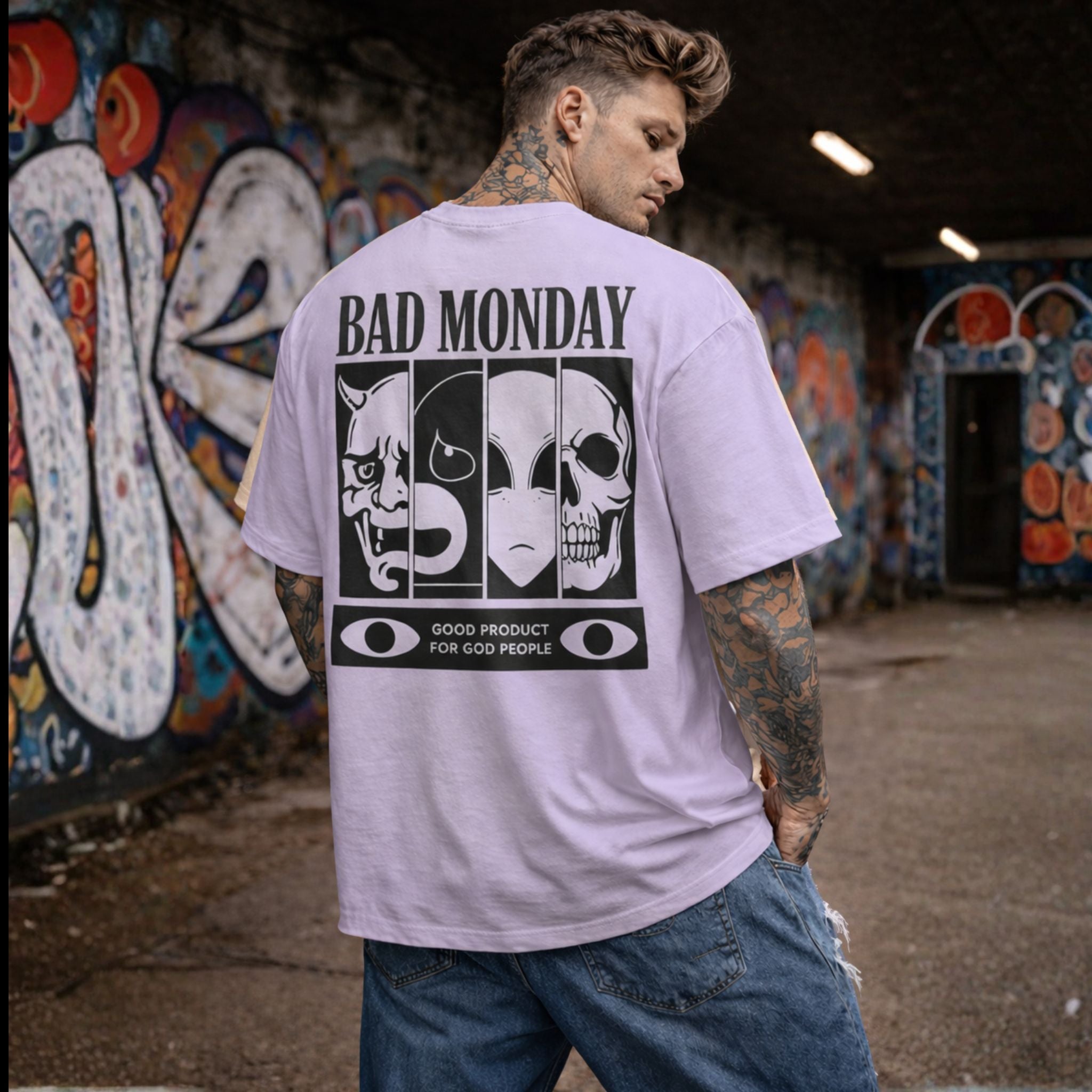 Bad Monday Oversized T-Shirt – Bold Streetwear Style