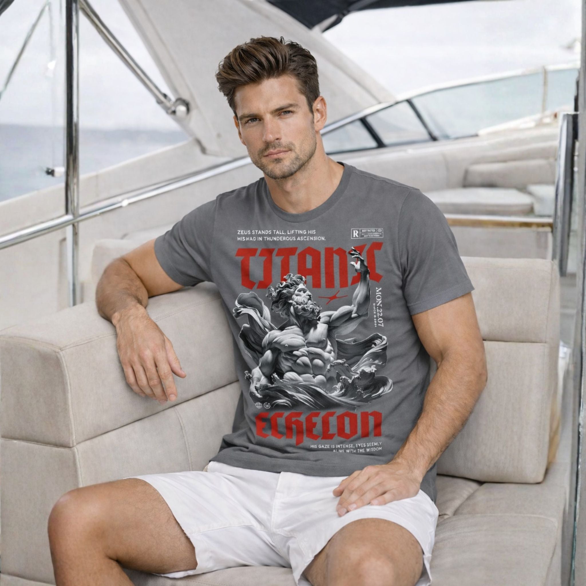 Bold Titanic Printed  T-Shirt for Men | Modern Streetwear Look