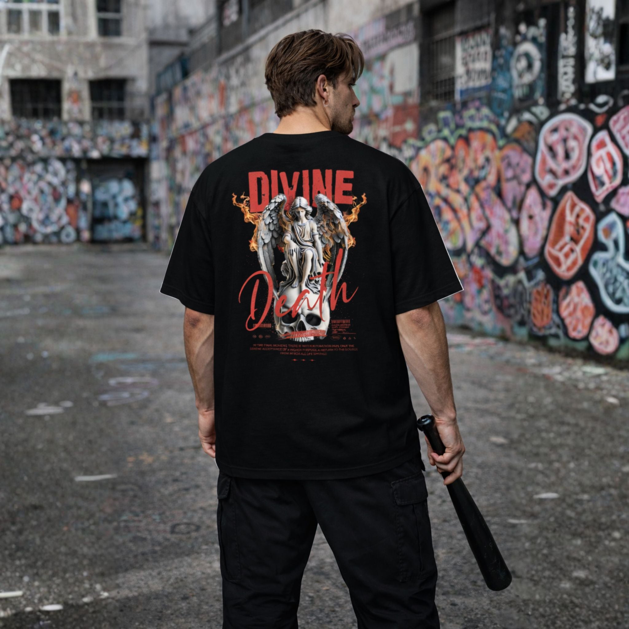Divine Death Angel Oversized T-Shirt