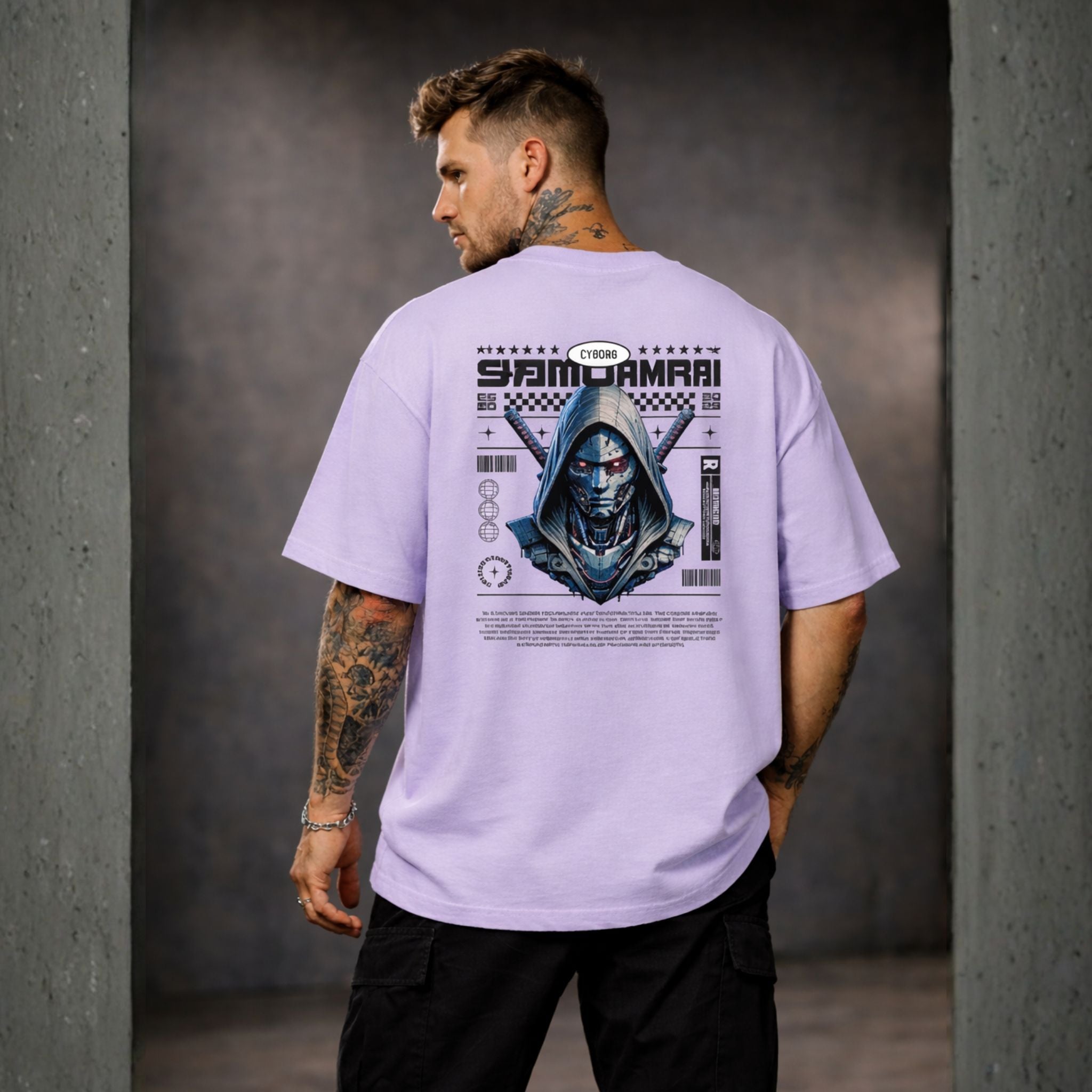 Cyborg Samurai Oversized T-Shirt – The Future is Fearless