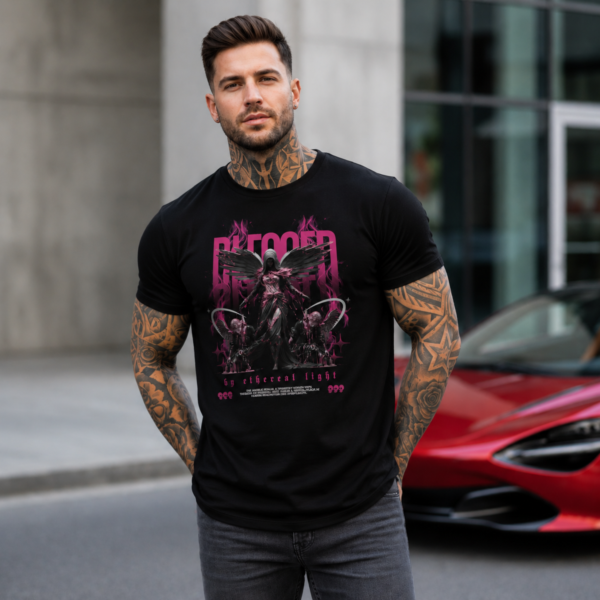 Lucifer Dark Fantasy Graphic T-Shirt