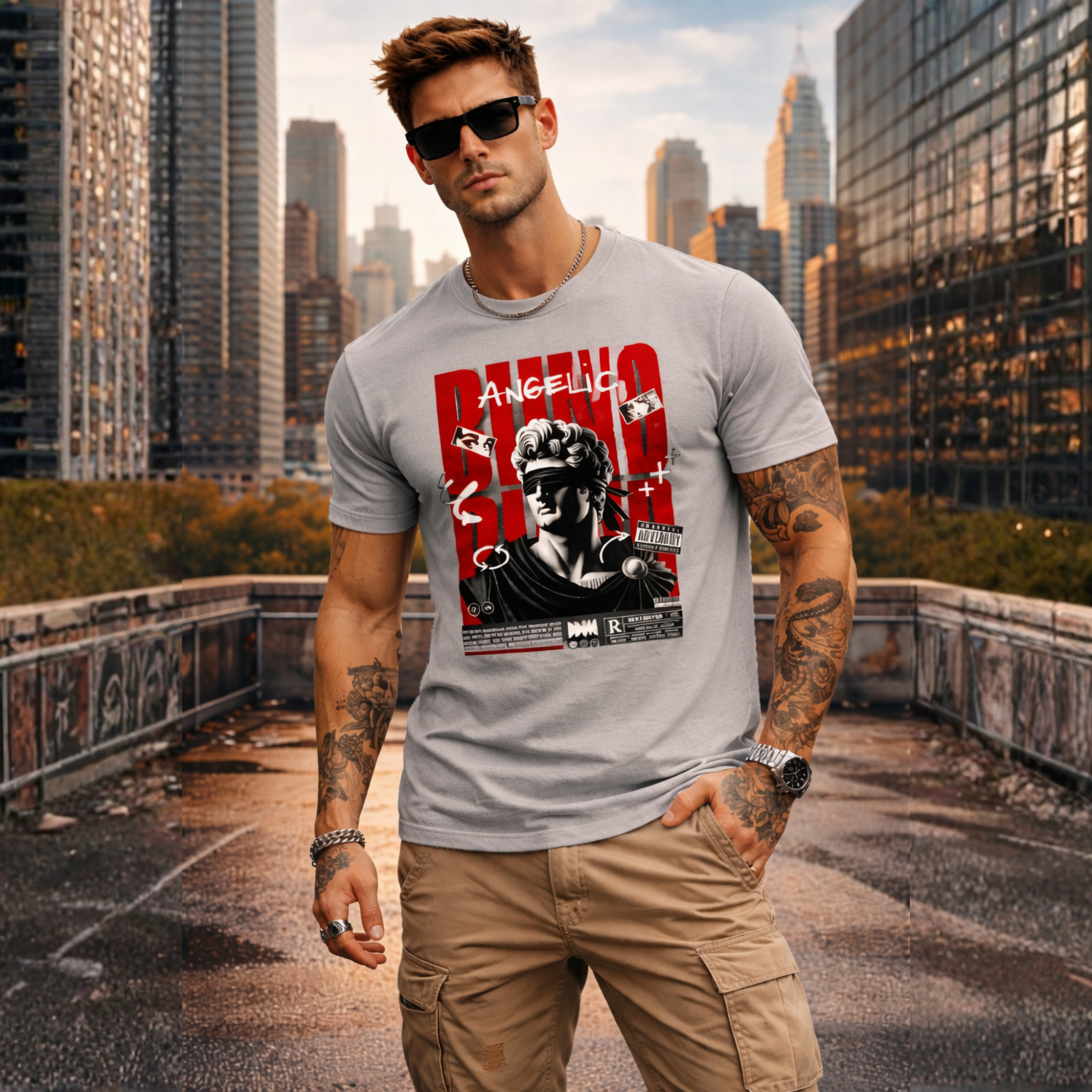 Angelic Graphic T-Shirt – Premium Cotton Divine Streetwear Tee