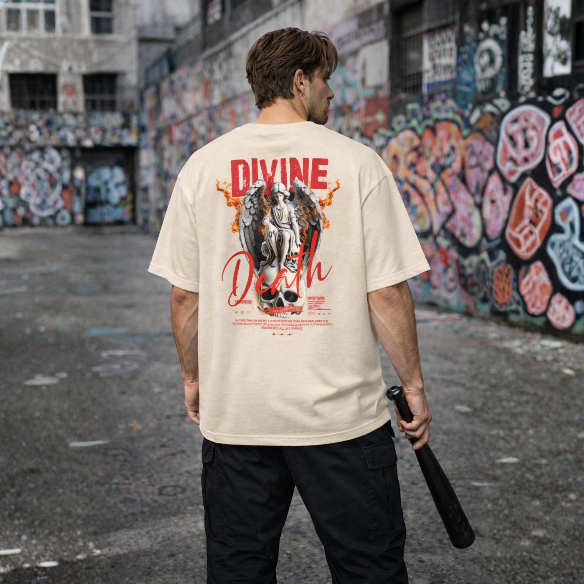 Divine Death Angel Oversized T-Shirt