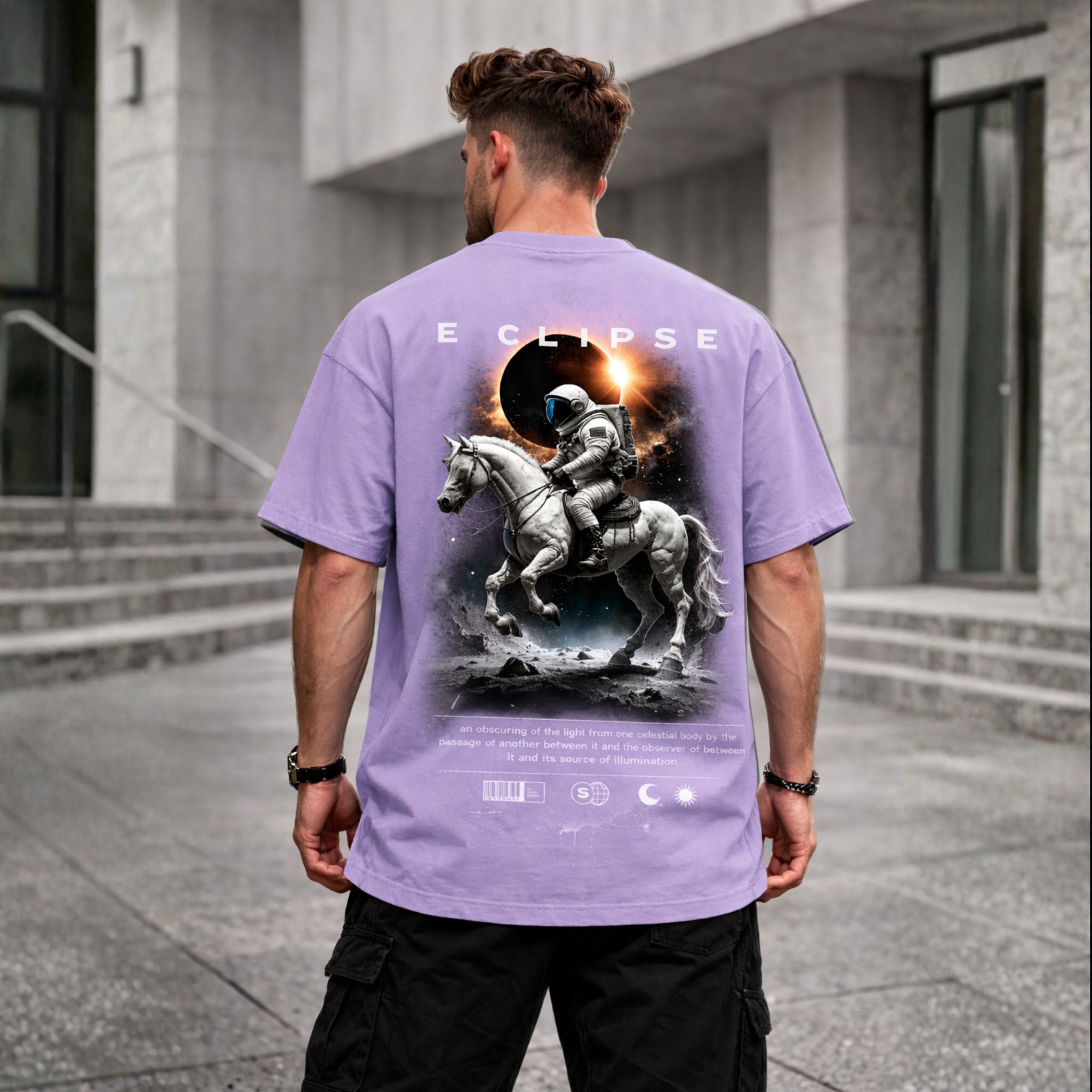 Eclipse Astronaut Oversized T-Shirt – Premium Streetwear