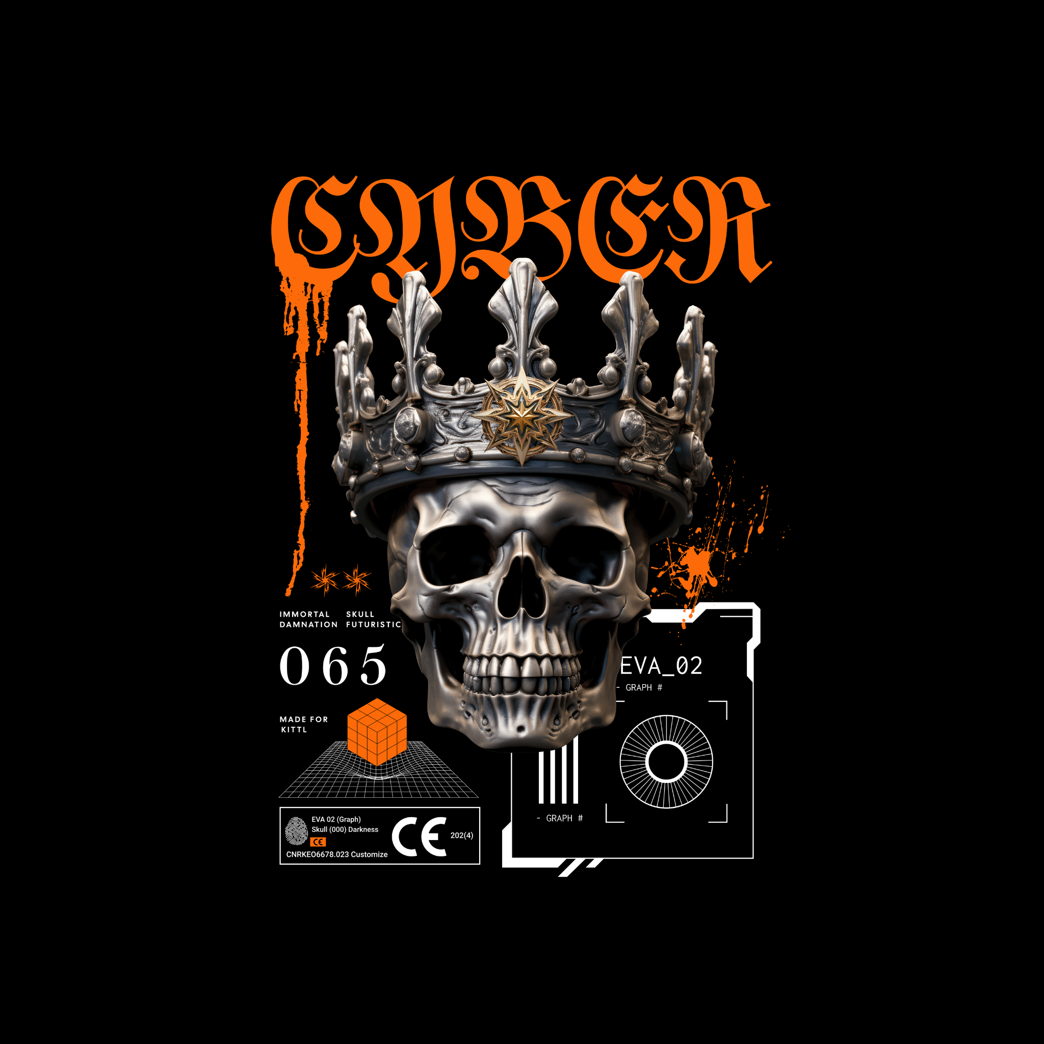 Crown Skull Sweatshirt for Men – Premium Streetwear