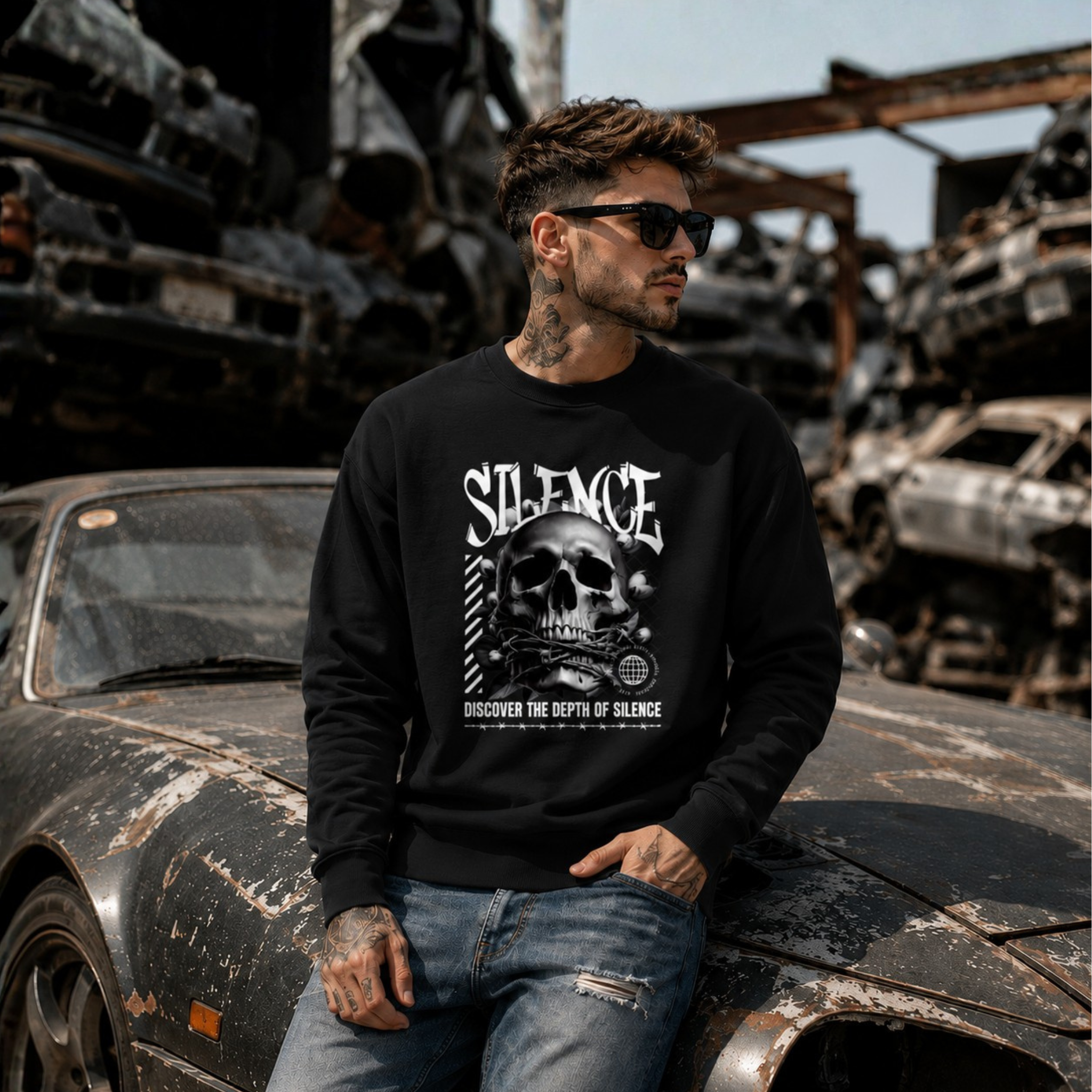 Skull Sweatshirt for Men – Premium Streetwear