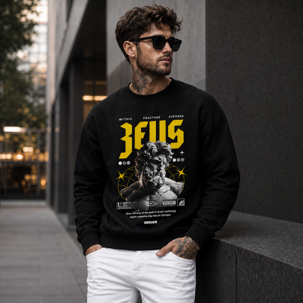 Zeus Sweatshirt for Men – Premium Cotton Streetwear