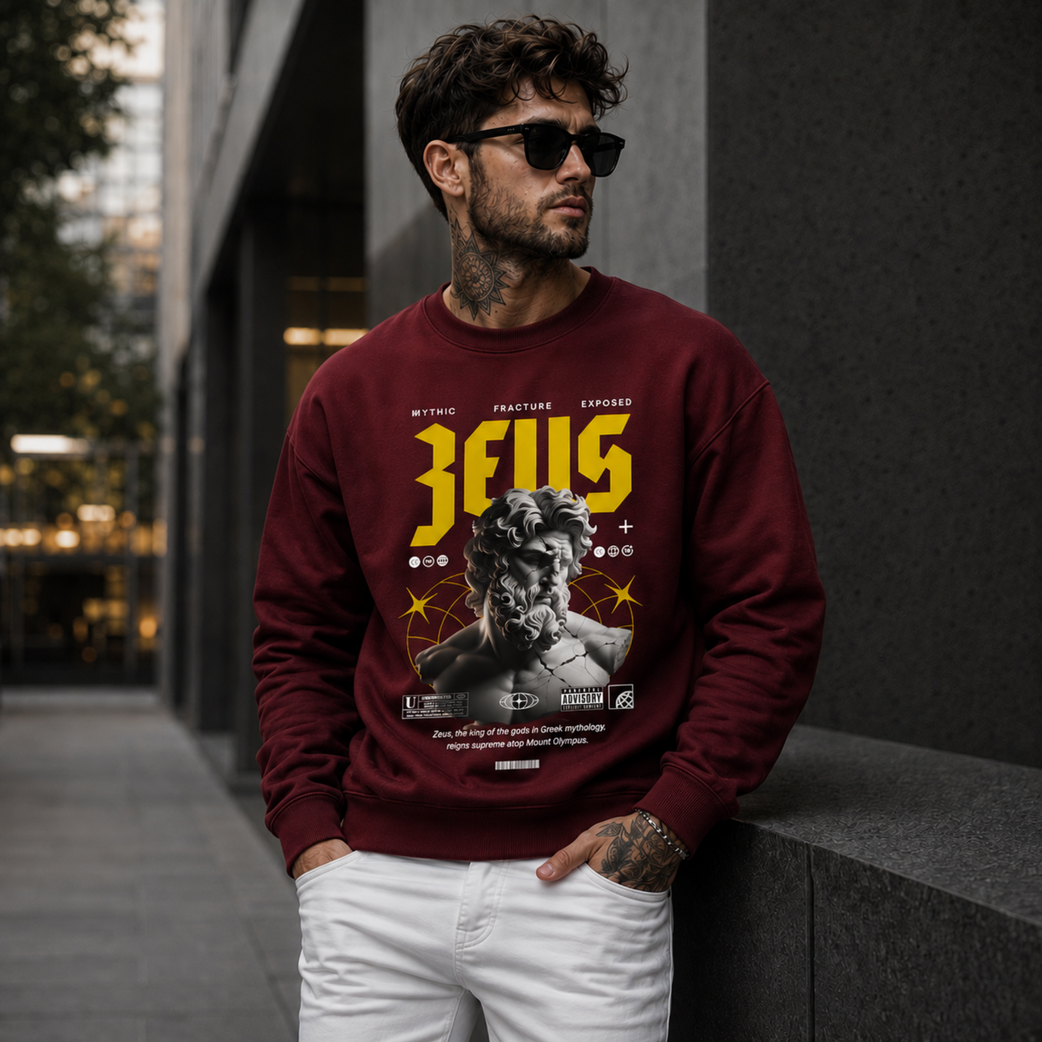 Zeus Sweatshirt for Men – Premium Cotton Streetwear